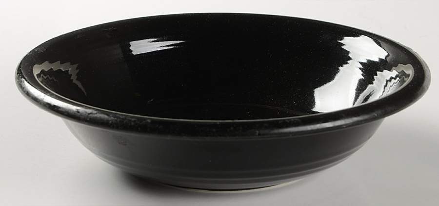 Jet Black 9" Round Vegetable Bowl by Mikasa-1