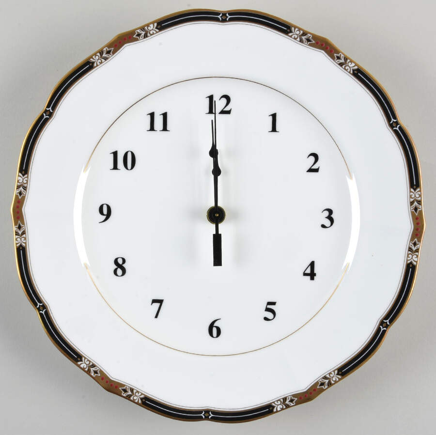 Jeweltone Black 1-2" depth  Clock Plate HC by Mikasa-1