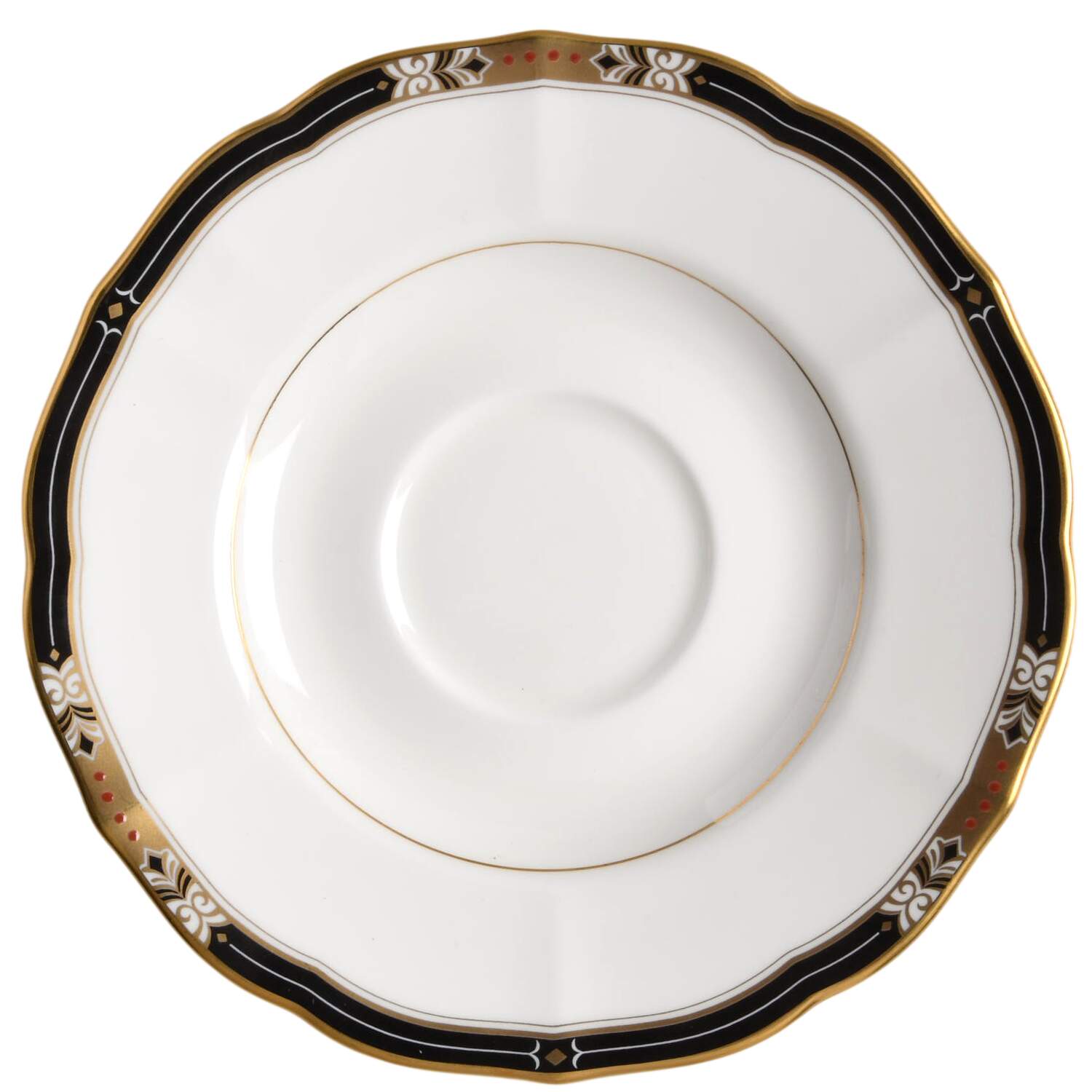 Jeweltone Black Saucer by Mikasa-1