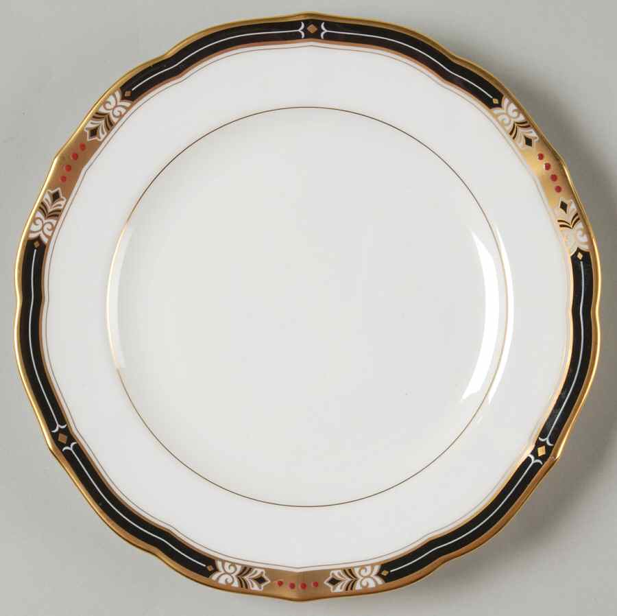 Jeweltone Black Bread & Butter Plate by Mikasa-1