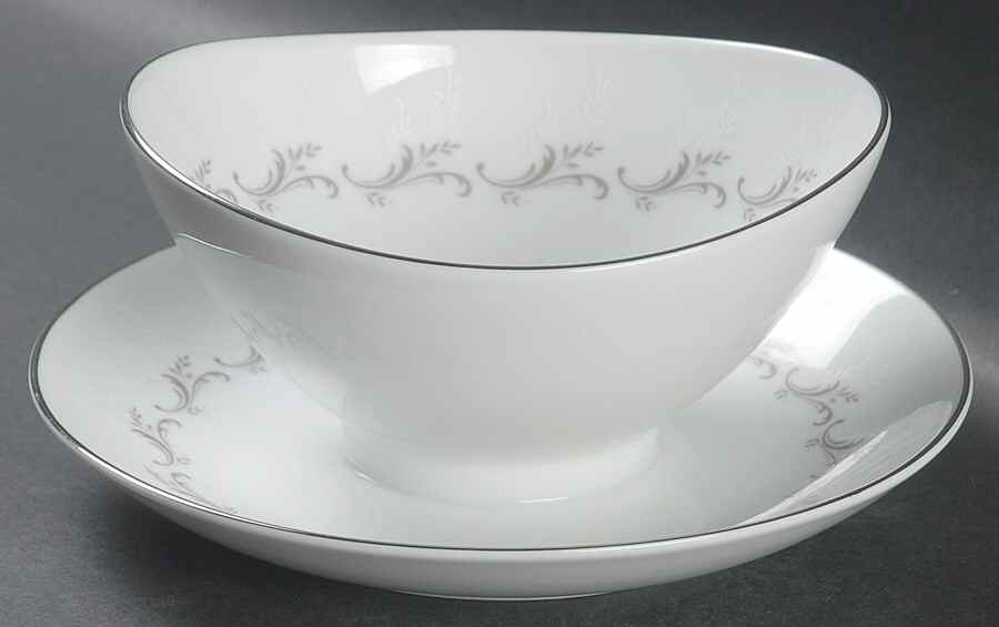 Josephinia Gravy Boat with Attached Underplate by Mikasa-1