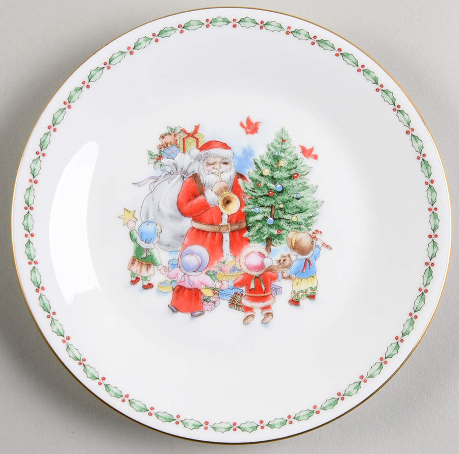 Jolly St. Nick Bread & Butter Plate by Mikasa-1