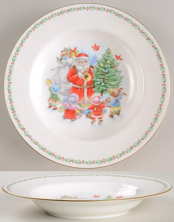 Jolly St. Nick Rim Soup Bowl by Mikasa-1