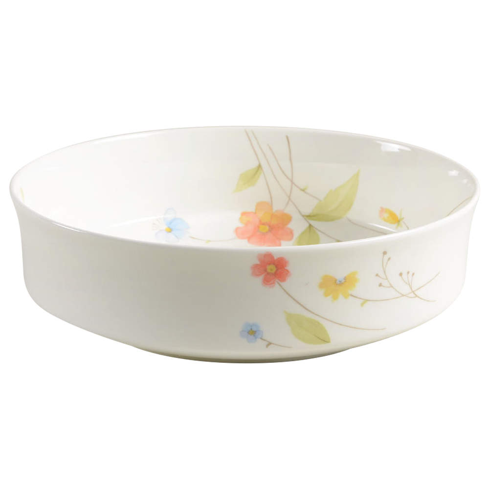 Just Flowers 9" Round Vegetable Bowl by Mikasa-1