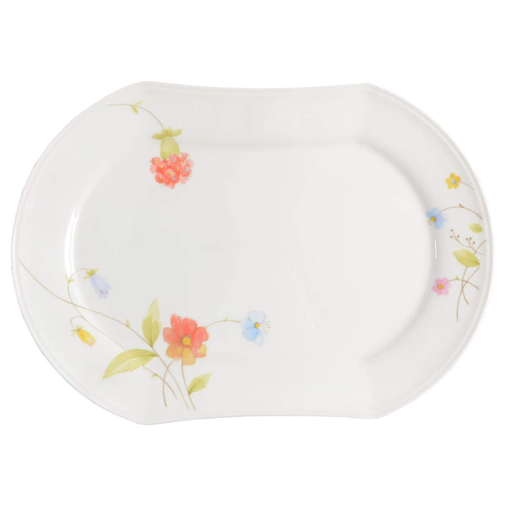 Just Flowers 13" Oval Serving Platter by Mikasa-1