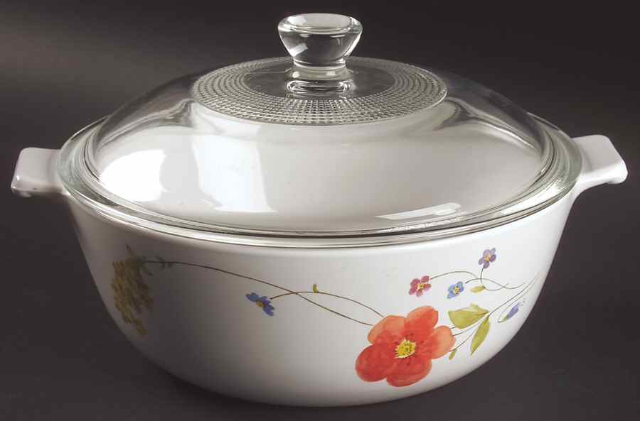 Just Flowers 1.25 Qt Round Covered Casserole by Mikasa-1