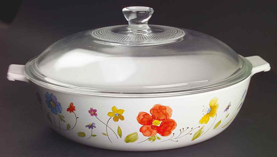 Just Flowers 2 Qt Round Covered Casserole by Mikasa-1