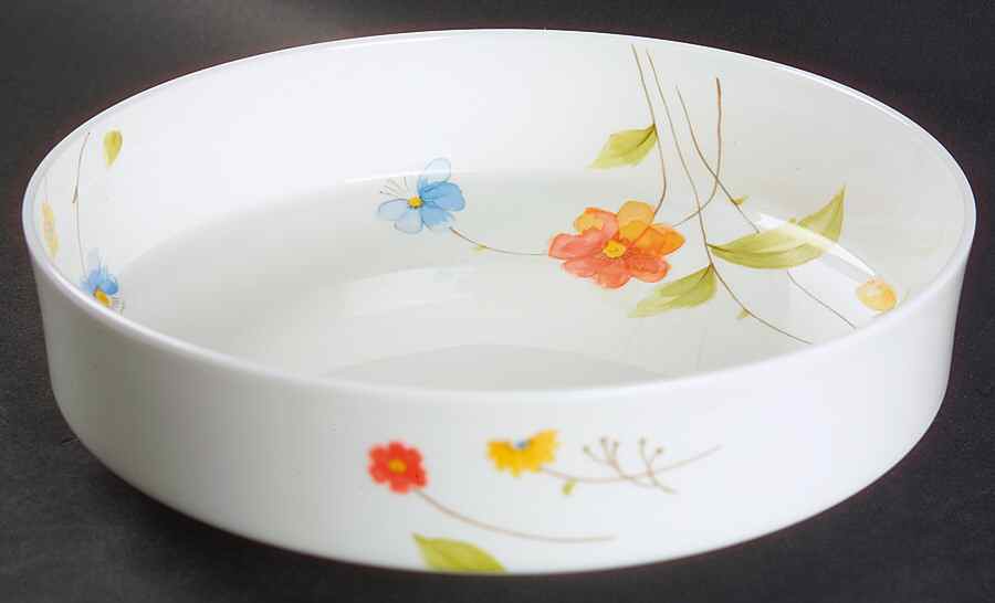 Just Flowers 8" Round Vegetable Bowl by Mikasa-1