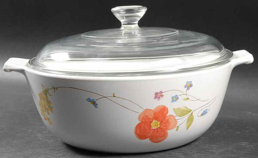 Just Flowers 1.25 Qt Round Covered Casserole by Mikasa-1