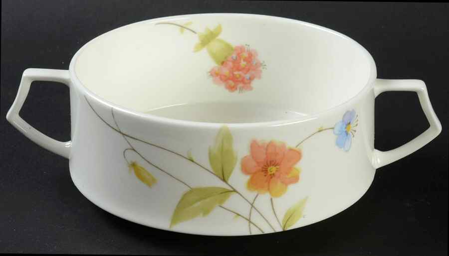 Just Flowers Flat Cream Soup Bowl by Mikasa-1