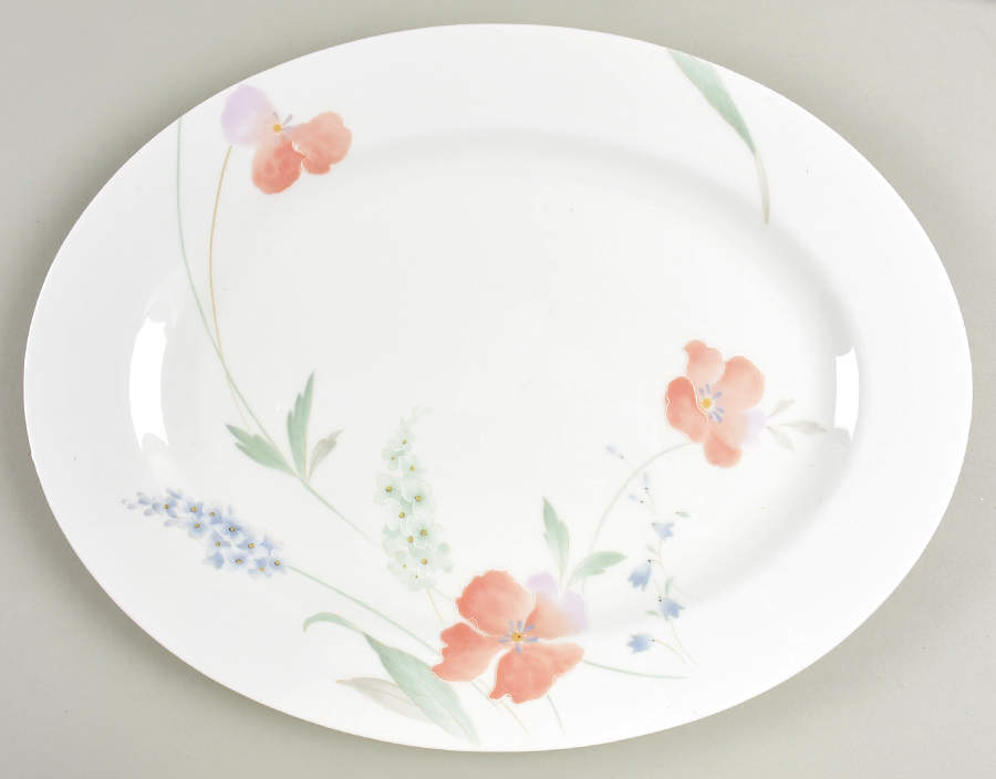 Just Love 14" Oval Serving Platter by Mikasa-1
