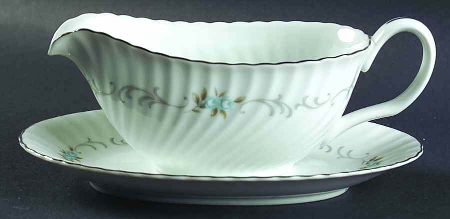 Justina Gravy Boat & Underplate/Relish by Mikasa-1