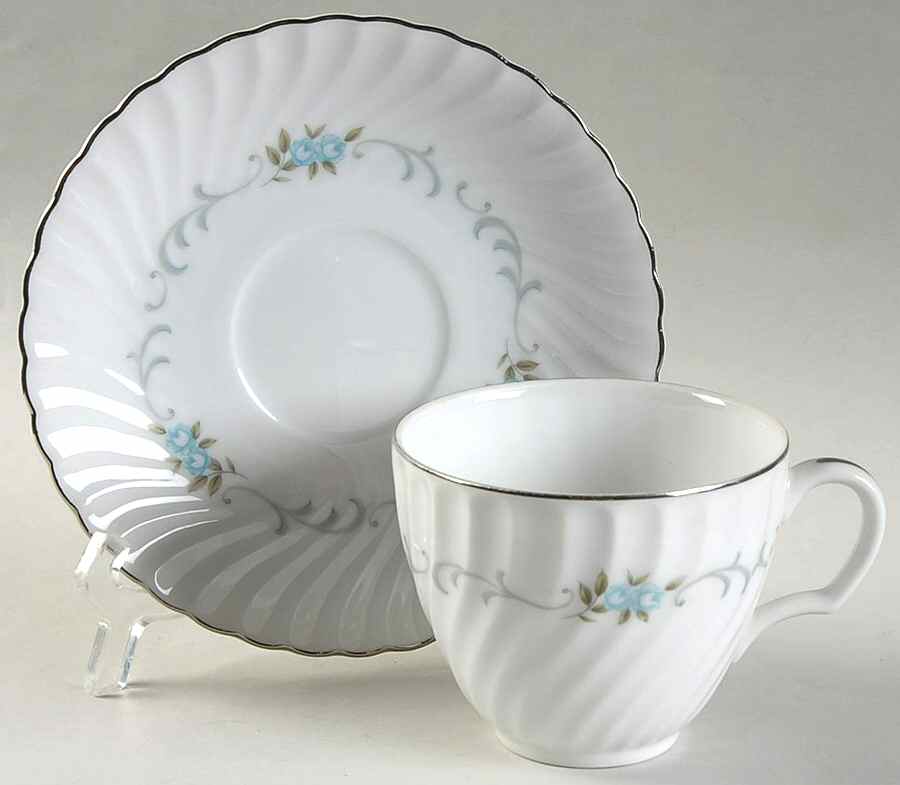 Justina Flat Cup & Saucer Set by Mikasa-1