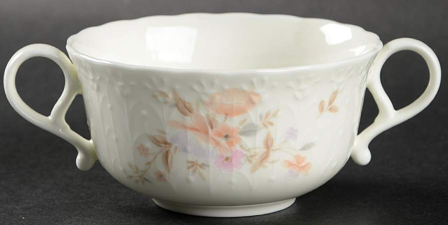 June Splendor Flat Cream Soup Bowl by Mikasa-1