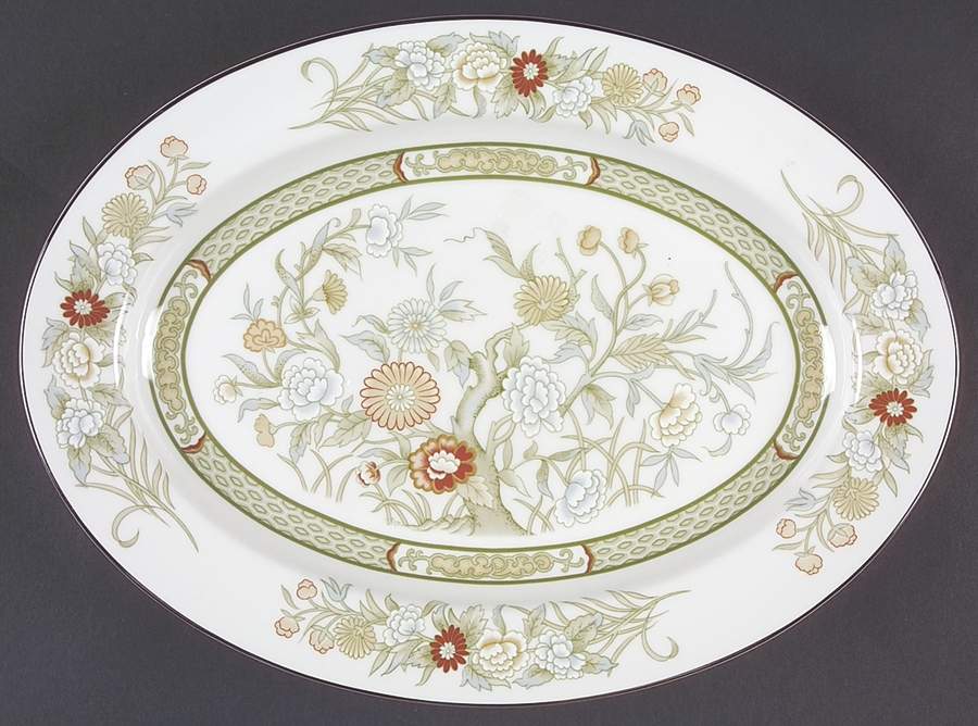 Kabuki 14" Oval Serving Platter by Mikasa-1