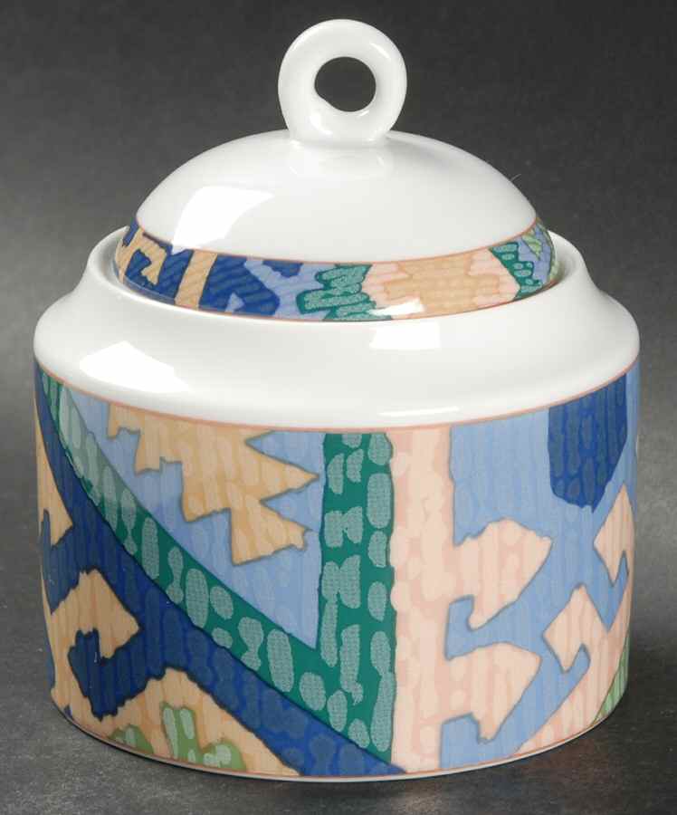 Karastan Sugar Bowl & Lid by Mikasa-1
