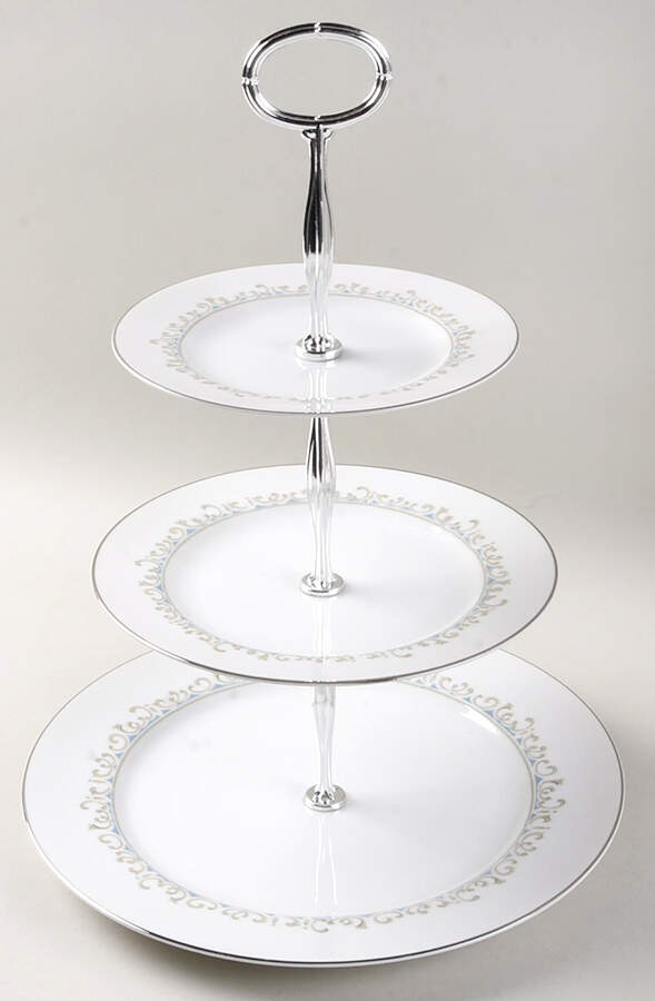 Kelton 13 7/8"-14 1/4" 3-Tiered Serving Tray(DP,SP,BB) HC by Mikasa-1
