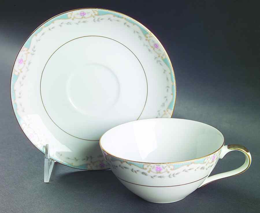Kentwood Flat Cup & Saucer Set by Mikasa-1