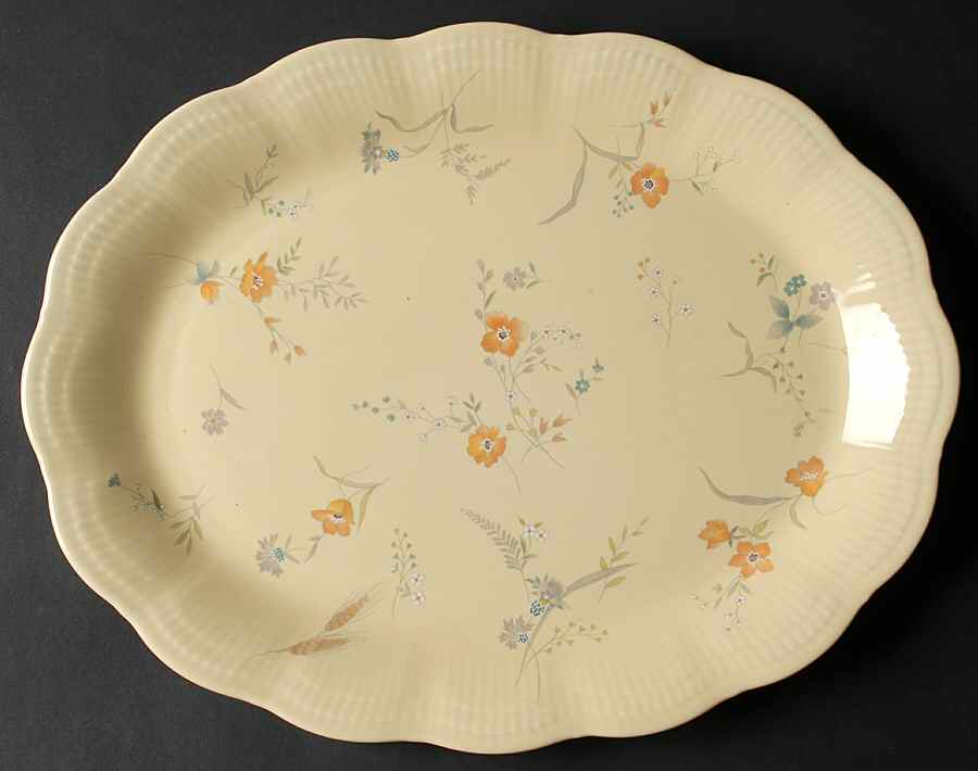 Kent 14" Oval Serving Platter by Mikasa-1