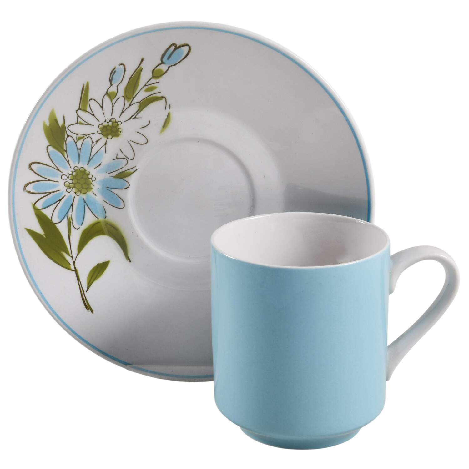 Kerry Blue Flat Cup & Saucer Set by Mikasa-1
