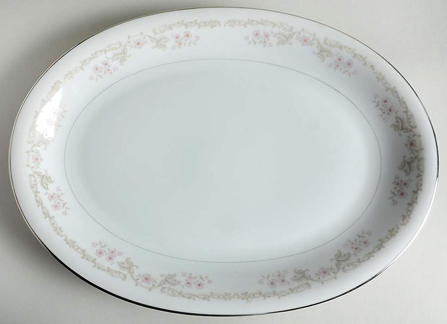 Ken Wood 16" Oval Serving Platter by Mikasa-1