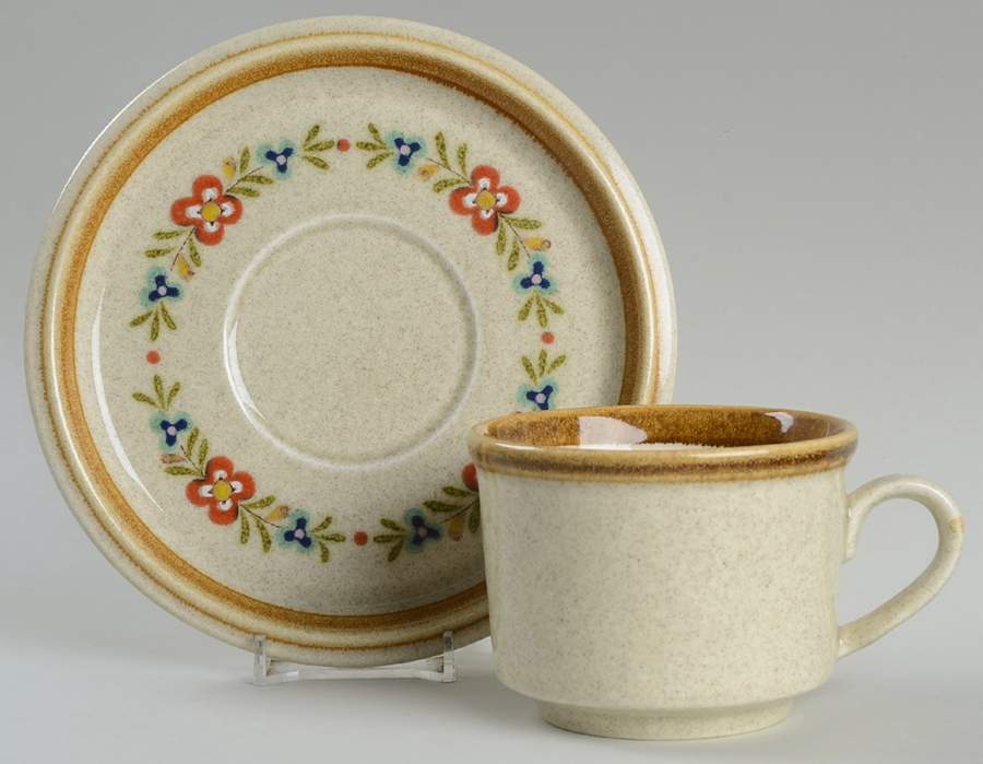 Kissing Cousins Flat Cup & Saucer Set by Mikasa-1
