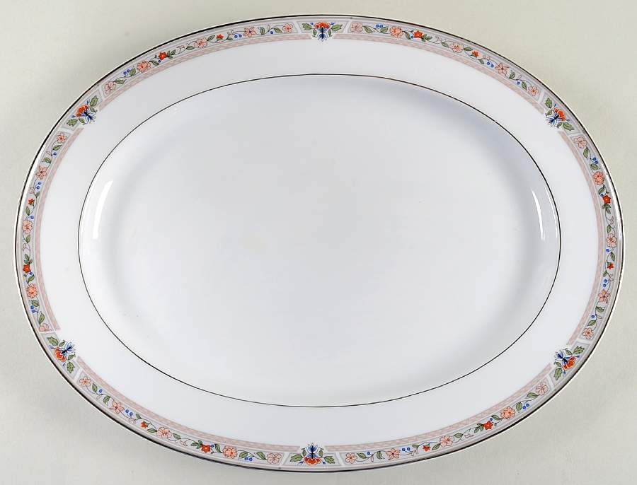 Kings Gate 14" Oval Serving Platter by Mikasa-1