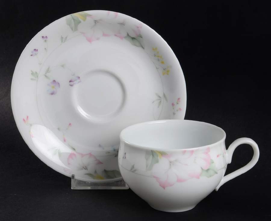 Kimberly Flat Cup & Saucer Set by Mikasa-1