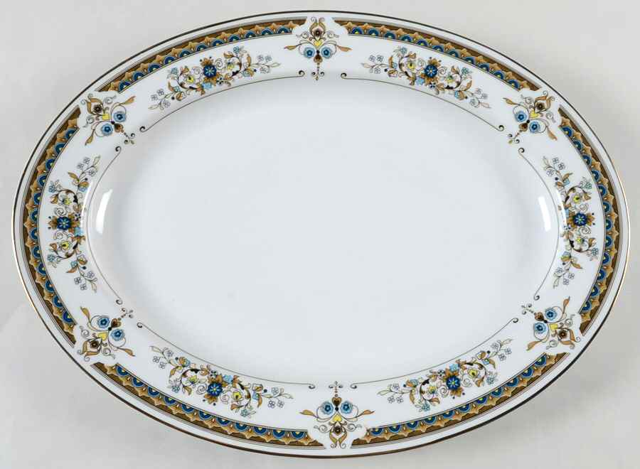 Kingsley 14" Oval Serving Platter by Mikasa-1