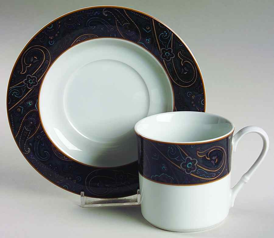 Kingsley Flat Cup & Saucer Set by Mikasa-1