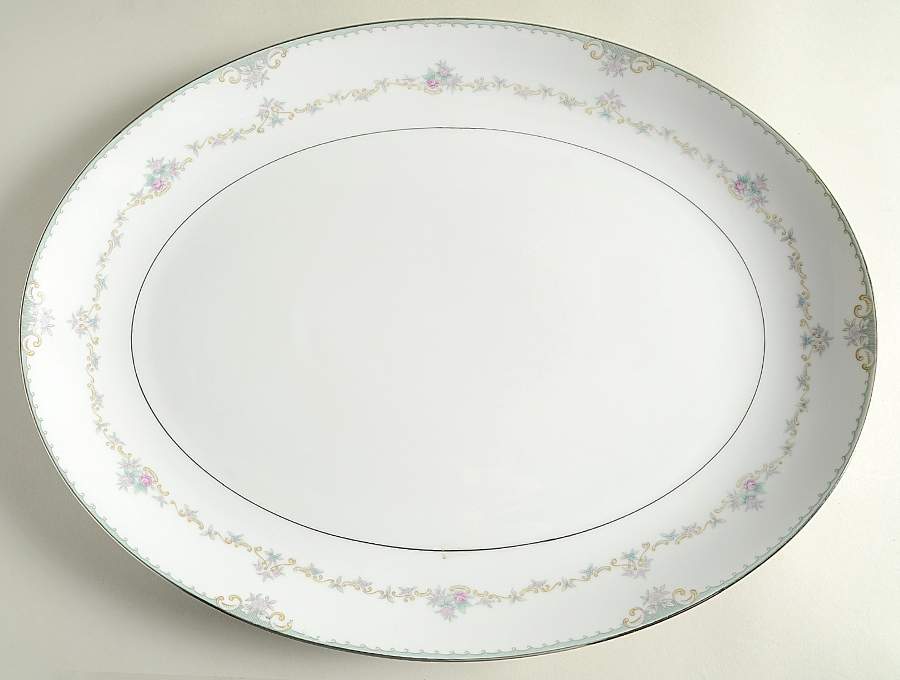 Kingsway 16" Oval Serving Platter by Mikasa-1