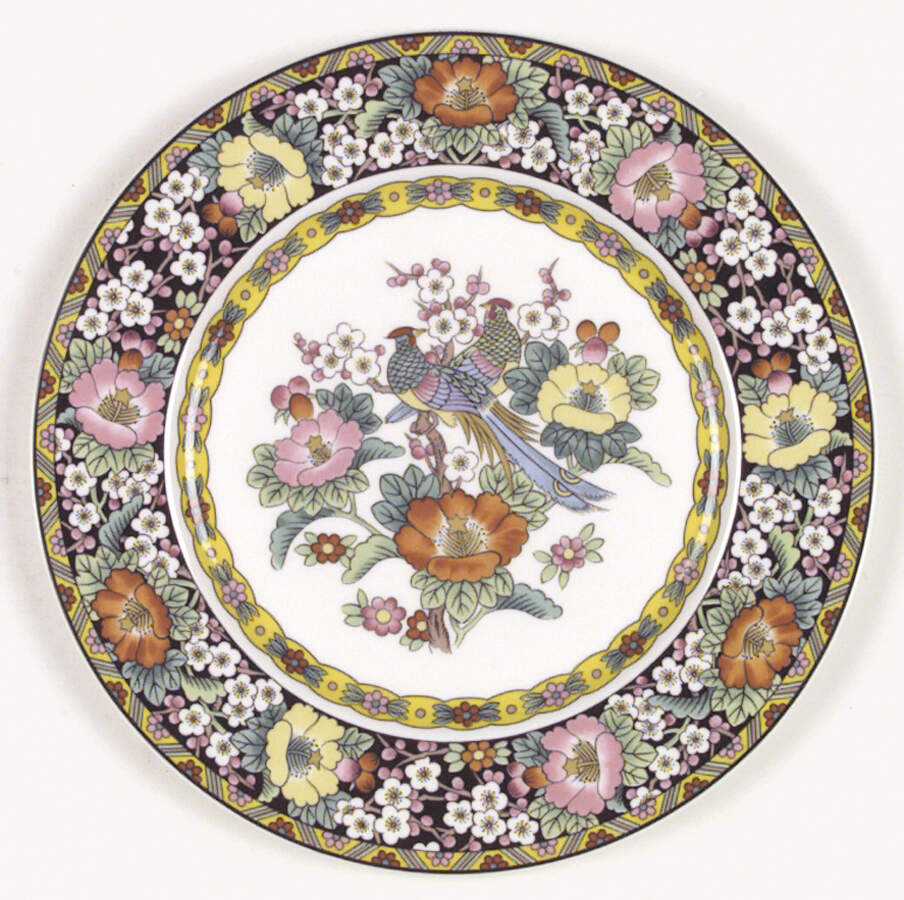 Kutani Bird Dinner Plate by Mikasa-1