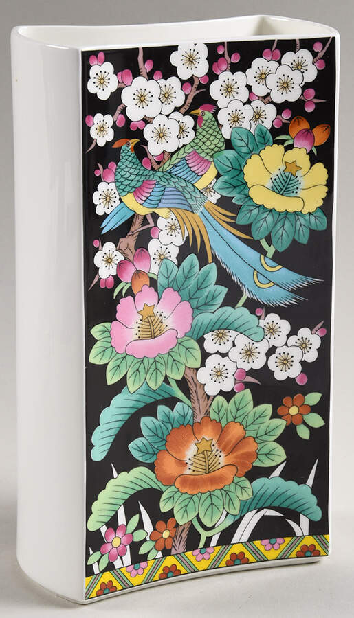Kutani Bird 8" Vase by Mikasa-1