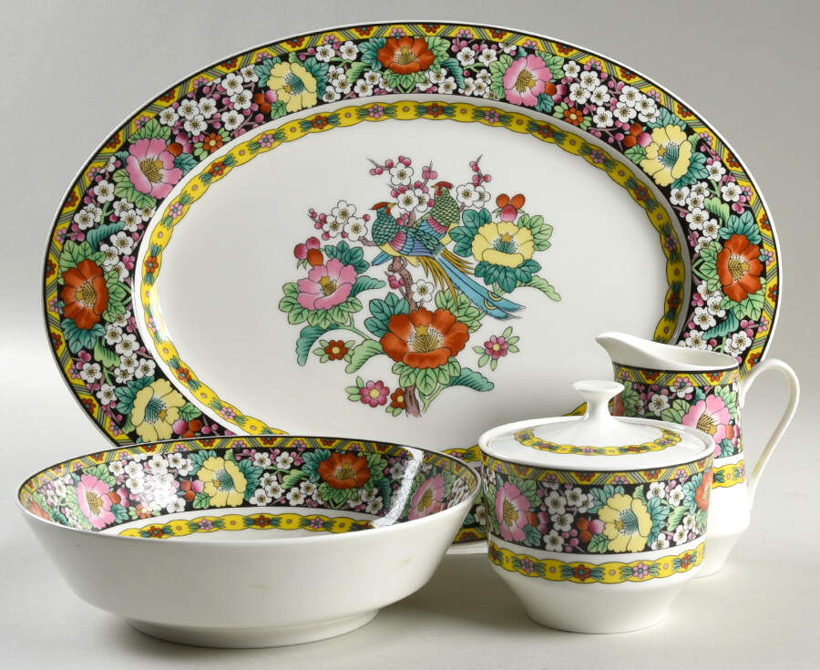 Kutani Bird 5 Piece Hostess Set by Mikasa-1