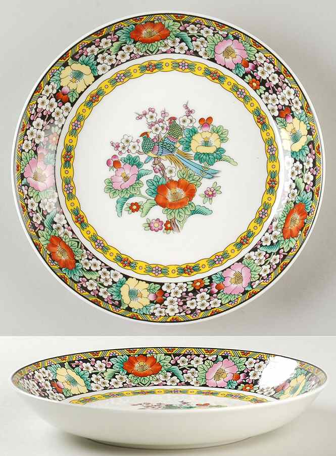Kutani Bird Coupe Soup Bowl by Mikasa-1