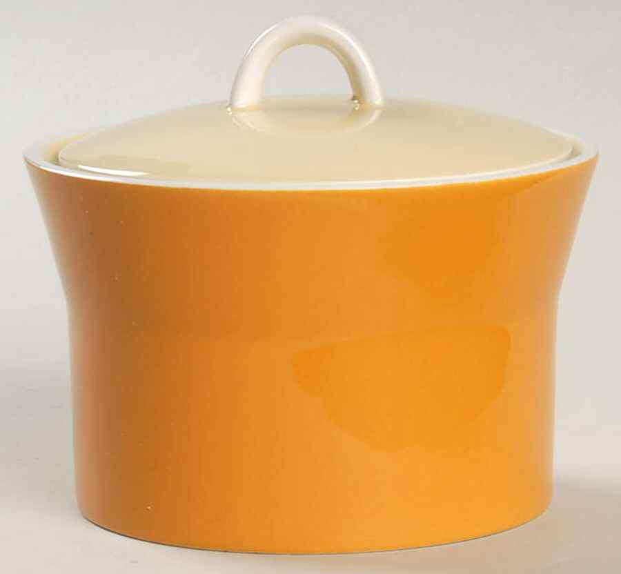 Kumquat Sugar Bowl & Lid by Mikasa-1
