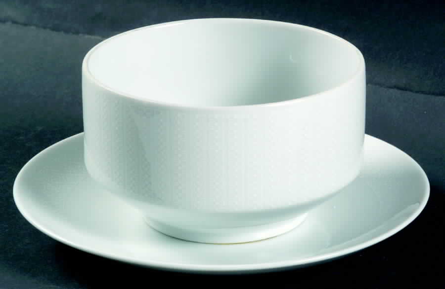 Labyrinth Taupe Gravy Boat with Attached Underplate by Mikasa-1
