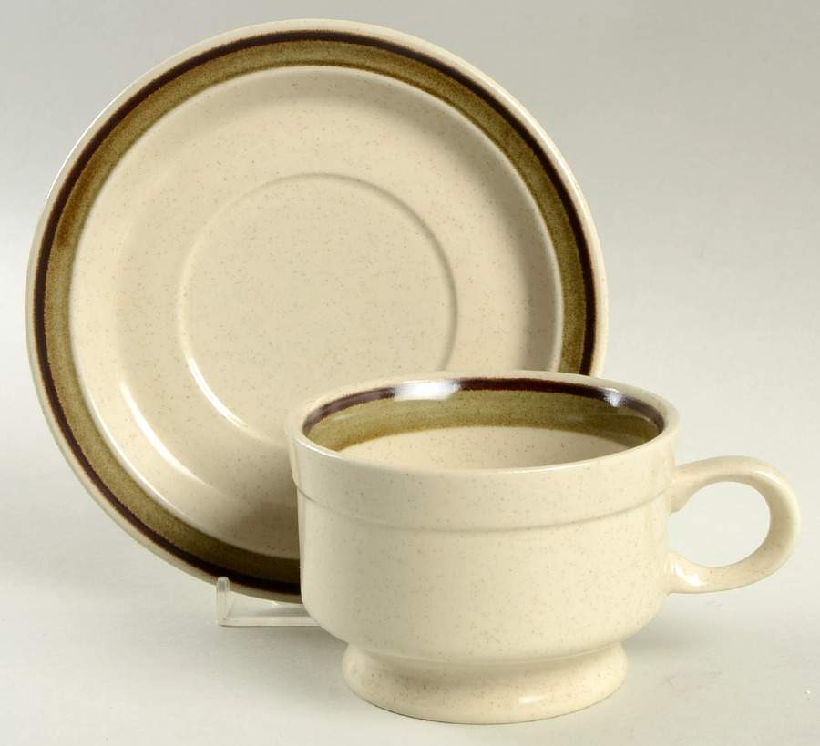 Lazy Daisies Footed Cup & Saucer Set by Mikasa-1