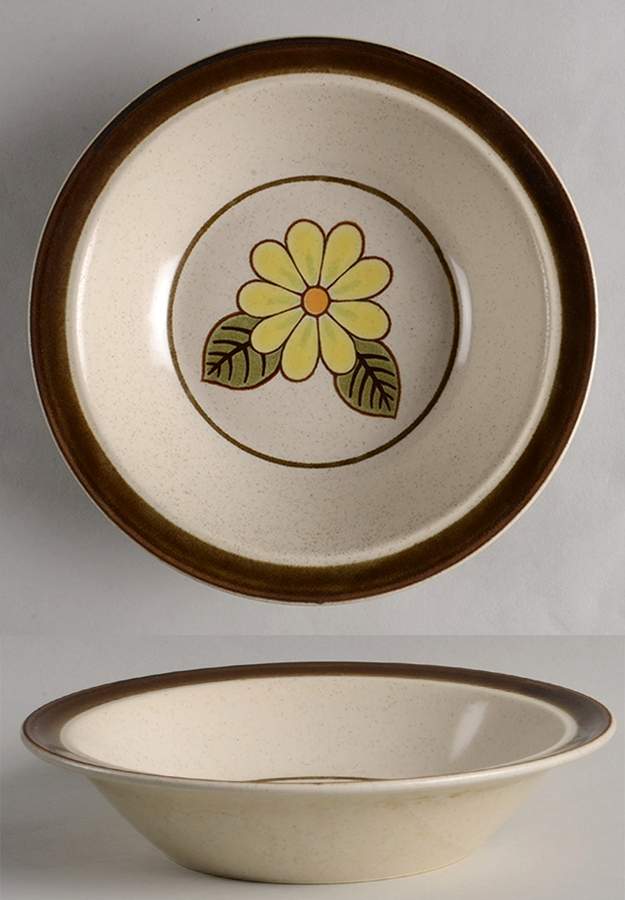 Lazy Daisies Rim Soup Bowl by Mikasa-1