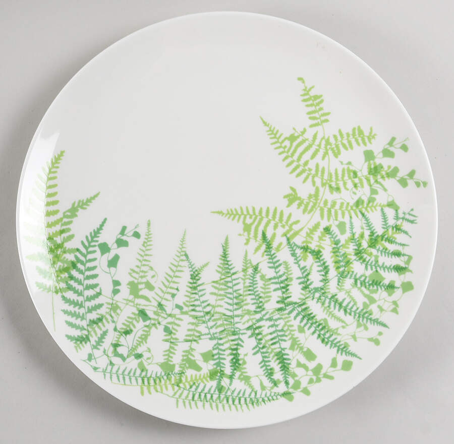 Lacy Fern Green 12" Chop Plate (Round Platter) by Mikasa-1
