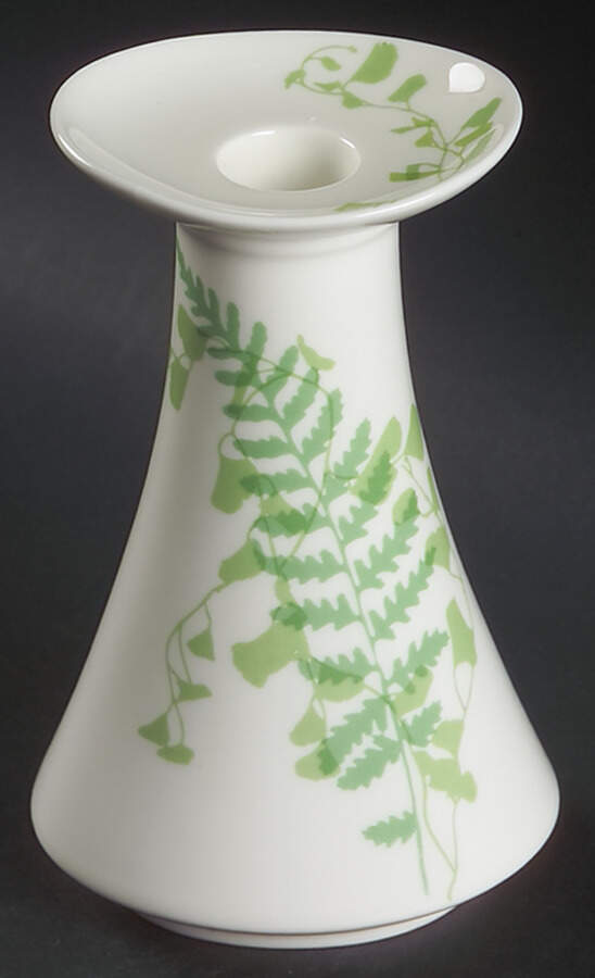 Lacy Fern Green 5" Candlestick by Mikasa-1