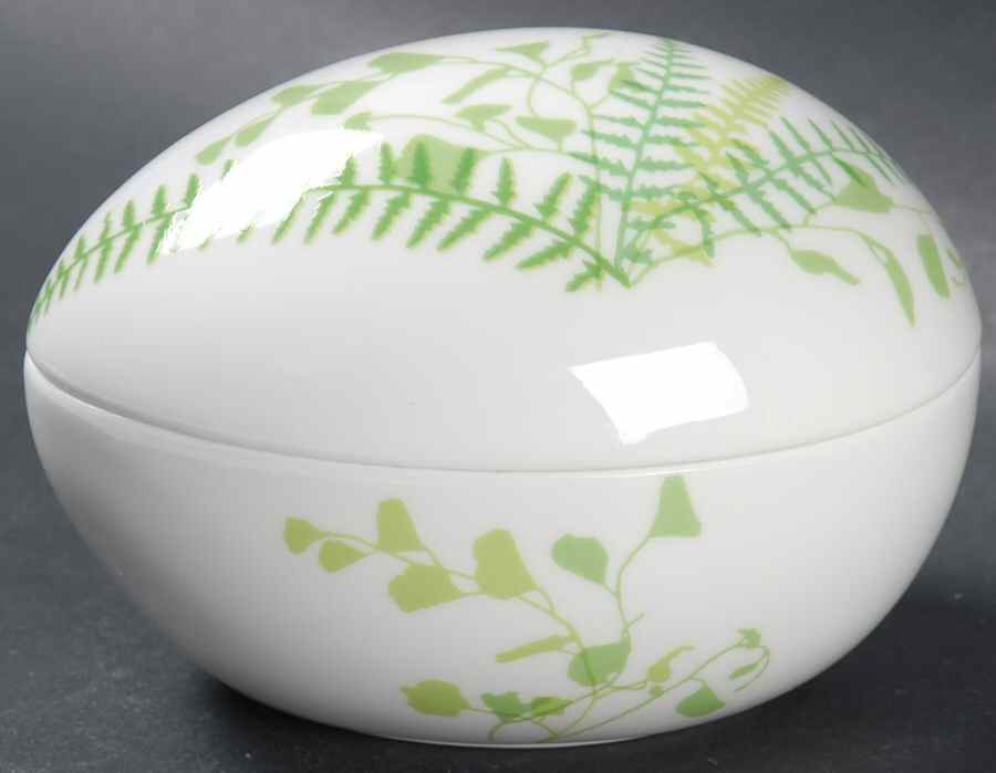 Lacy Fern Green Large Egg Box & Lid by Mikasa-1