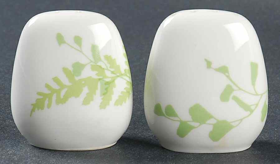 Lacy Fern Green Salt & Pepper Set by Mikasa-1