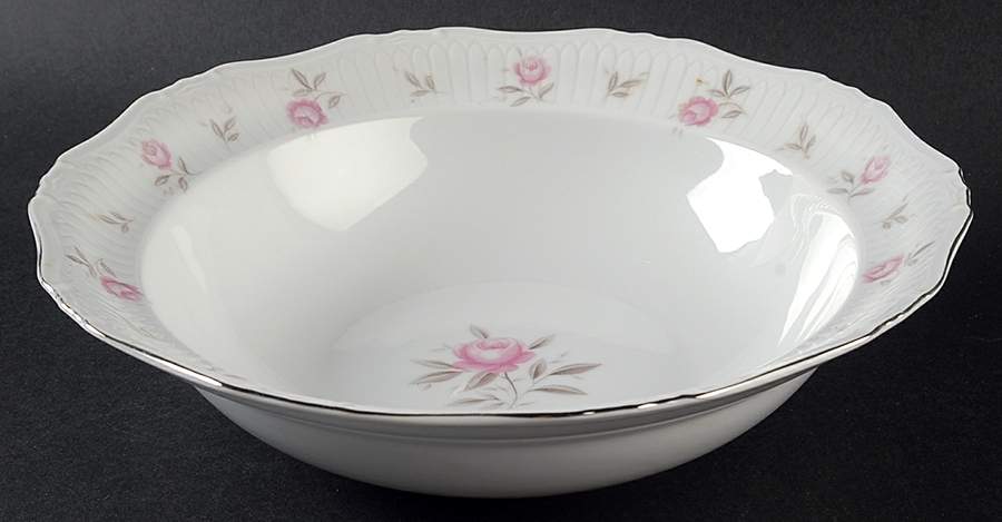 La Fleur Pink 9" Round Vegetable Bowl by Mikasa-1