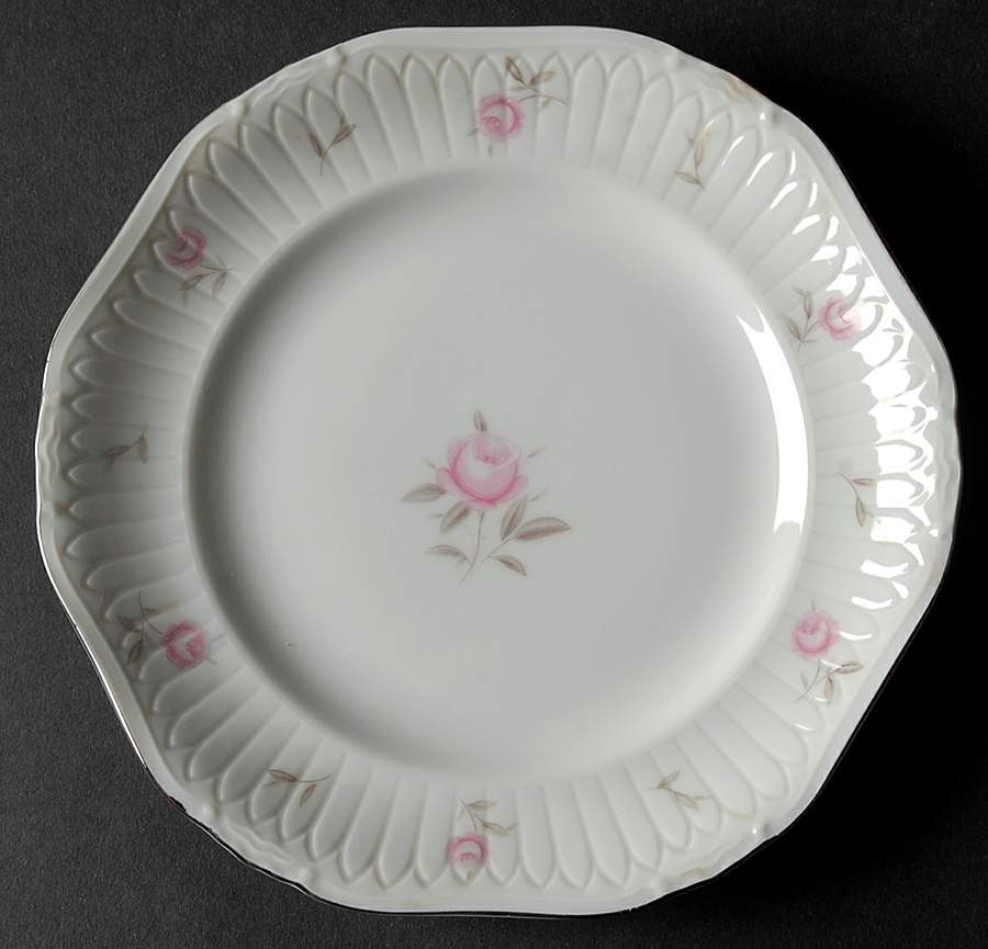 La Fleur Pink Bread & Butter Plate by Mikasa-1