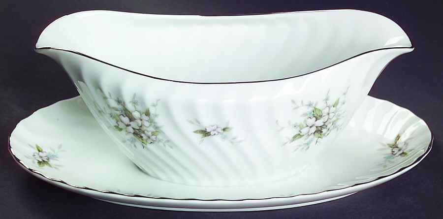 Lady Margaret Gravy Boat with Attached Underplate by Mikasa-1