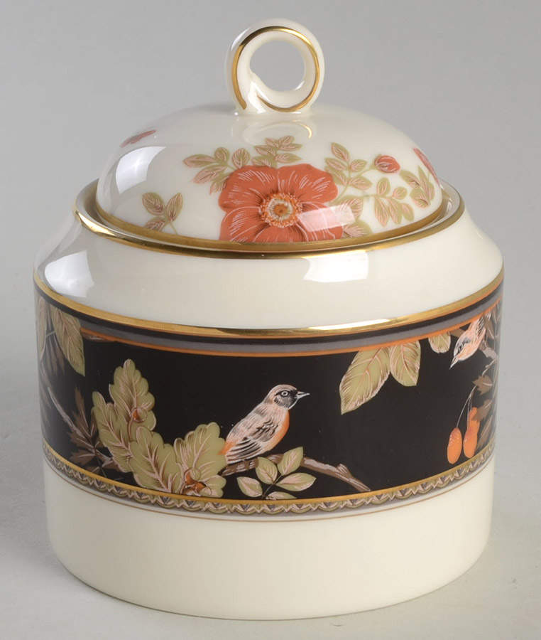 Lavish Meadow Sugar Bowl & Lid by Mikasa-1