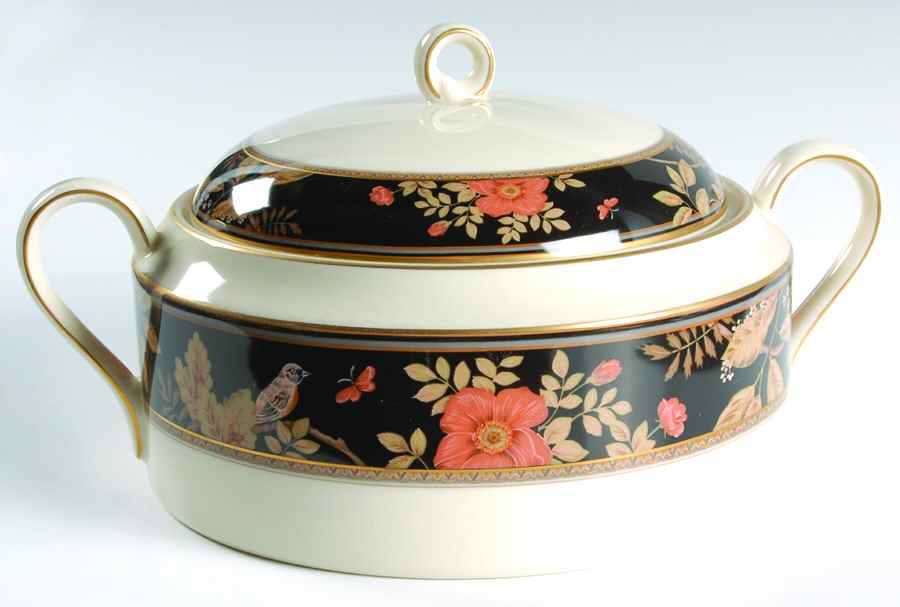 Lavish Meadow Round Covered Vegetable by Mikasa-1