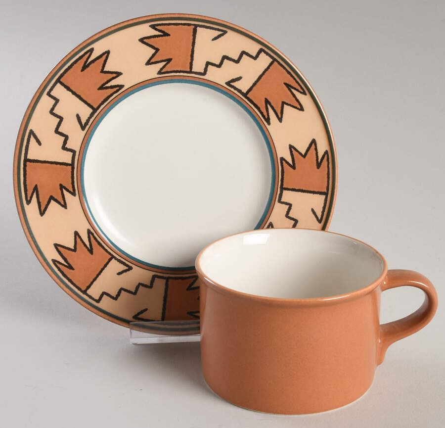 Laramie Flat Cup & Saucer Set by Mikasa-1