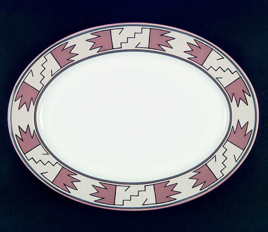 Laramie 14" Oval Serving Platter by Mikasa-1
